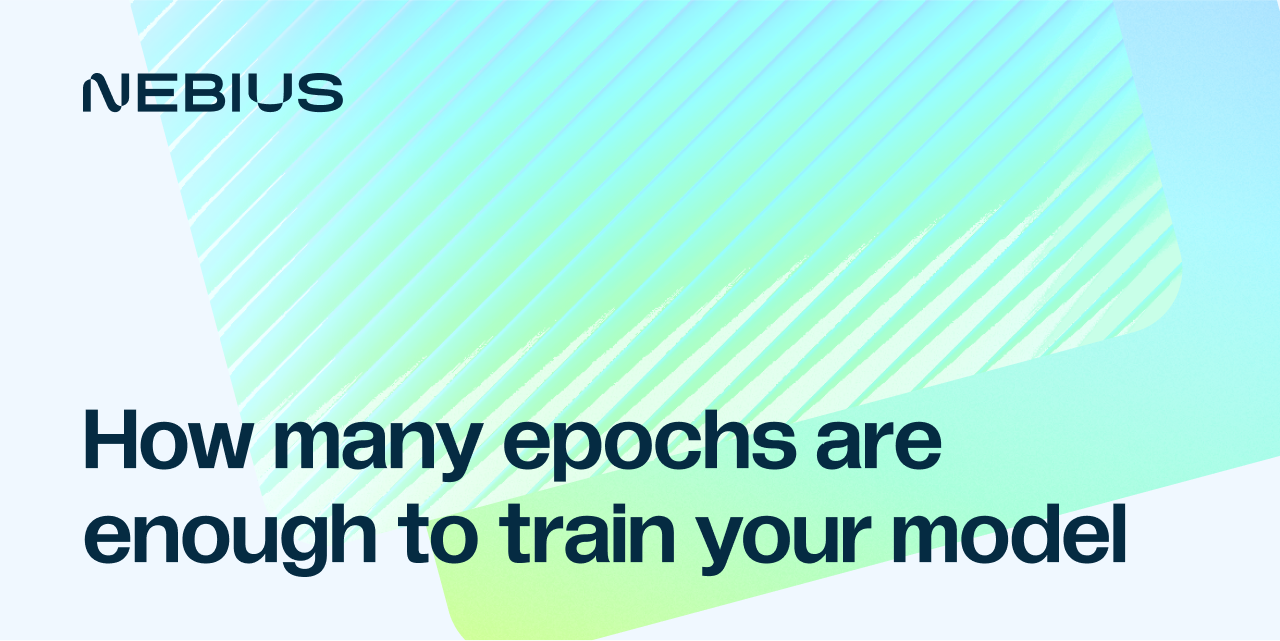 How many epochs are enough to train your model