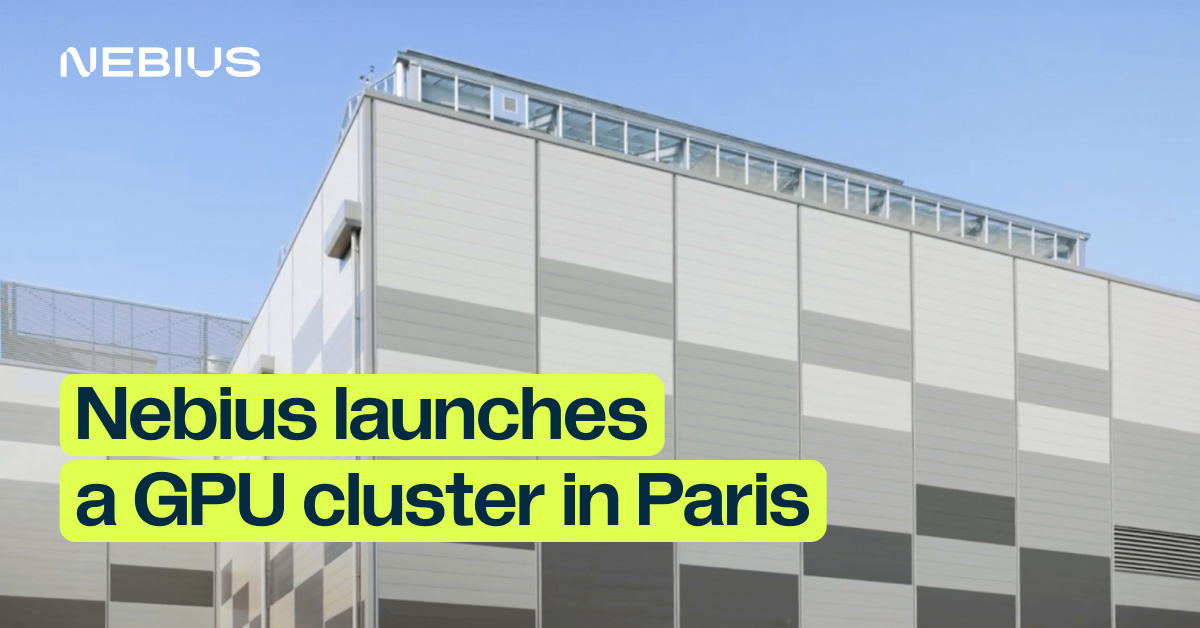 Nebius Server Racks Nebius launches its first GPU cluster in France
