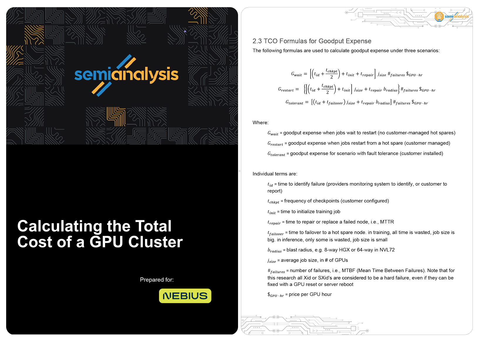 Calculating the Total Cost of a GPU Cluster